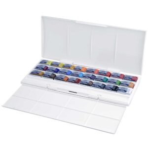 valkoinen laatikko, jossa on monia värejä