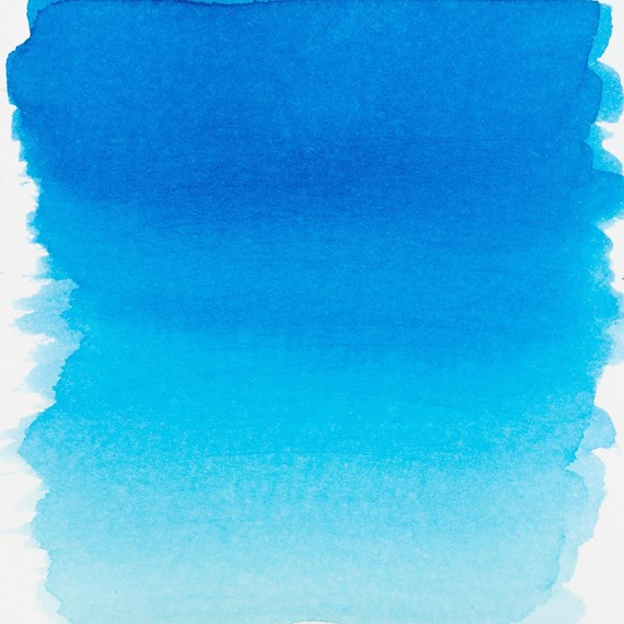 sinivalkoinen akvarelli