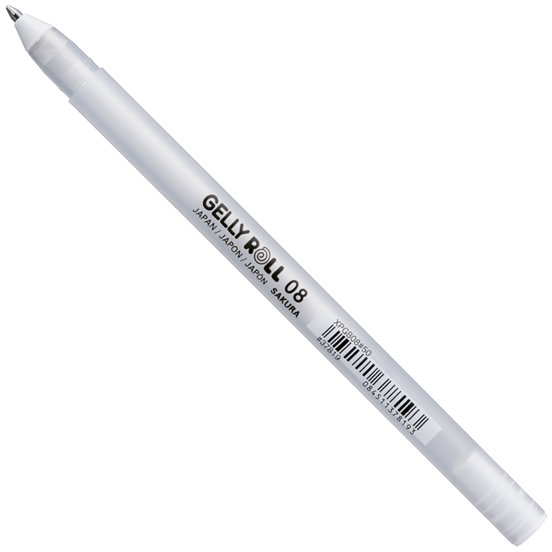 valkoinen gelly roll -kynä