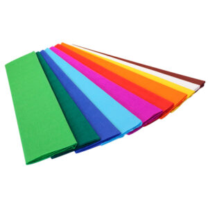 ryhmä värikästä taitettua paperia