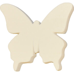 valkoinen perhosen muotoinen esine