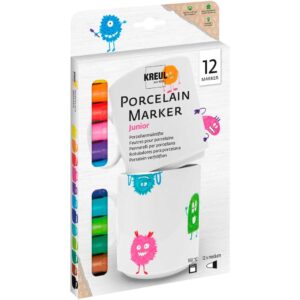 KREUL PorcelainPen Easy -posliinitussisetti, 12 väriä