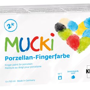 MUCKI Posliinisormivärilajitelma 6 × 150 ml